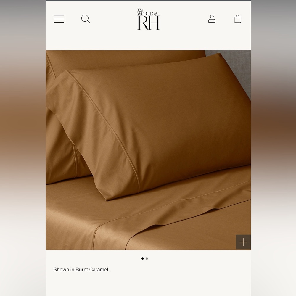 Restoration Hardware Tan Bedding Sheets